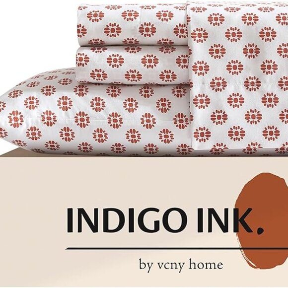 🆕King Bed Sheet White Medium Weight Matching Pillowcases Soft & Wrinkle Bed Set - Picture 6 of 6